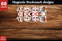 Christmas Magnetic Bookmark Cute Holiday Bookmarks Bundle Product Image 2