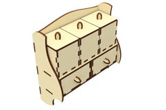 Shelf - laser cut plan, SVG DXF files Product Image 7