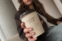 Coffee Club Modern Graphic T-Shirt Product Image 6
