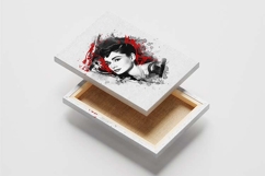 Artistic Ink Splash Portrait WallArt Product Image 1