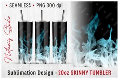 Realistic Fire Ombre Pattern - 20oz Skinny Tumbler Product Image 1