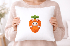 Knitted Easter Bunny Carrot PNG Product Image 5