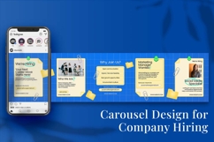 Company Hiring Instagram Carousel &amp; Canva template Product Image 5