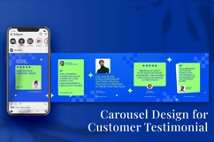 Customer Testimonial Instagram carousel &amp; Canva Template Product Image 5