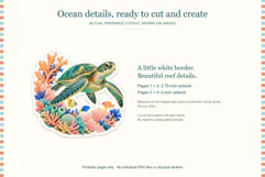 Coral Reef Fussy Cut Printable Stickers Product Image 4