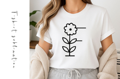 Alphabet, Letters, Monogram, Black flowers Product Image 1