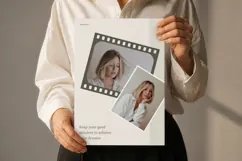 Film Strip Neutral Photo Collage Editable Canva Template Product Image 5