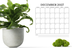 2027 Square Serif 12x12 Calendar Product Image 5