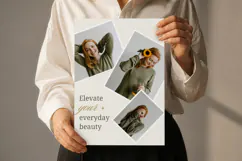 Tilted Polaroid Photo Collage Template | Editable Canva Product Image 5