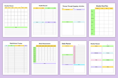 2026 Autistic Planner canva Product Image 5
