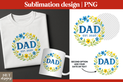 Floral Dad Established, Fathers day tshirt, Father&#039;s day mug Product Image 1