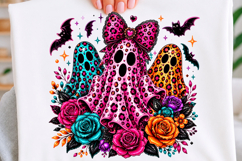 Leopard Halloween Ghost PNG, Product Image 1
