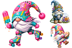 Summer Gnome PNG Bundle, Beach Vacation Clipart Product Image 5