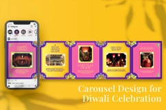 Diwali Celebration a Carousel &amp; Canva Template Product Image 3