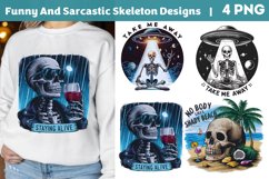 Funny And Sarcastic Skeleton, Skeleton Witch Halloween Product Image 1