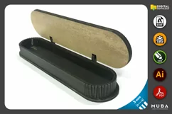 Round Corner Pen Box, Wooden Gift Box, Jewellery Laser Cut Product Image 5