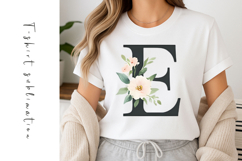 Alphabet, Letters, Monogram, White Flowers Product Image 1