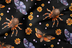 Watercolor Halloween Clipart, Patterns, Invitation Cards Product Image 5