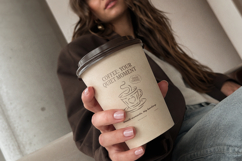 Quiet Coffee Moment, Minimalist T-Shirt Design Product Image 6
