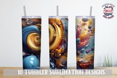 3D Tumbler wrap bundle Liquid 3D Gold Abstract Galaxy Product Image 11