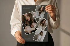 Moody Portrait Photo Collage Template | Editable Canva Product Image 5