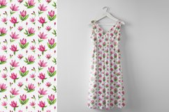 Pink Floral Pattern Set Watercolor Design Product Image 5