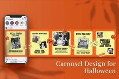 Halloween Instagram carousel &amp; Canva Template Product Image 5
