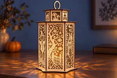 Witch Garden Halloween Lantern SVG Laser Cut Files Product Image 2