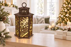 Christmas Stories Lantern SVG - 12 Festive Panels Product Image 2