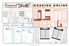 15 HUGE Planners bundle printable KDP interiors. Product Image 4