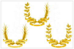 Heraldic plants tied with ribbon Product Image 5