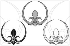 Fleur De Lis Vector Design Heraldic Symbol Product Image 4