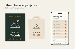 Trailmark 30 Minimal Outdoor & Camping Line Icons SVG Product Image 2