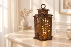 Midnight Garden Halloween Lantern Laser Cut SVG Product Image 3