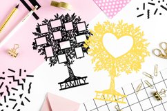 Family Tree paper cut / tree photo frames paper cut template Product Image 2