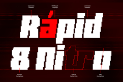 Glitch Zone - Modern Pixel Racing Game Font Product Image 3