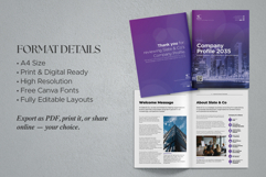 Minimalist Corporate Company Profile Canva Template Product Image 5