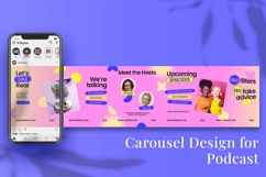 Podcast Instagram Carousel &amp; Canva Template Product Image 5