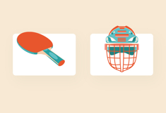 Sports Equipment Illustration Set Product Image 6