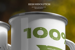 8 Enamel Metal Mug Mockups Outdoor Camping Edition Product Image 5