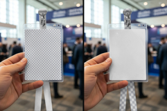 3 ID Card Badge Mockups. Vol.02. Generated AI Product Image 5