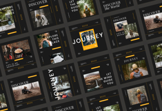 Backpacker Instagram Post &amp; Story Template Product Image 6