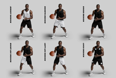 6 Basketball Jersey Mockups. Generated AI Product Image 5