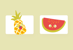 Appealing Cute Fruits Doodle Style Illustration Set Product Image 6