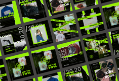 Urban Neon Instagram Post and Story Template Product Image 6