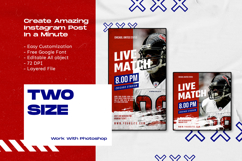 Gridiron American Football Instagram Template ini, Product Image 5