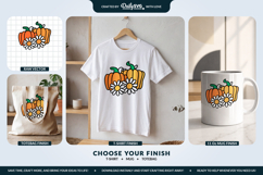 Pumpkin and Daisies SVG Product Image 2