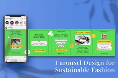 Sustainable Fashion Instagram Carousel & Canva Template Product Image 5