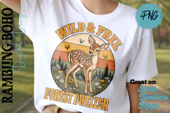 Wild & Free Vintage Forest Dweller Retro Product Image 2