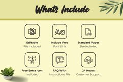 Project Invoice Layout Set with Black Sidebar Product Image 3